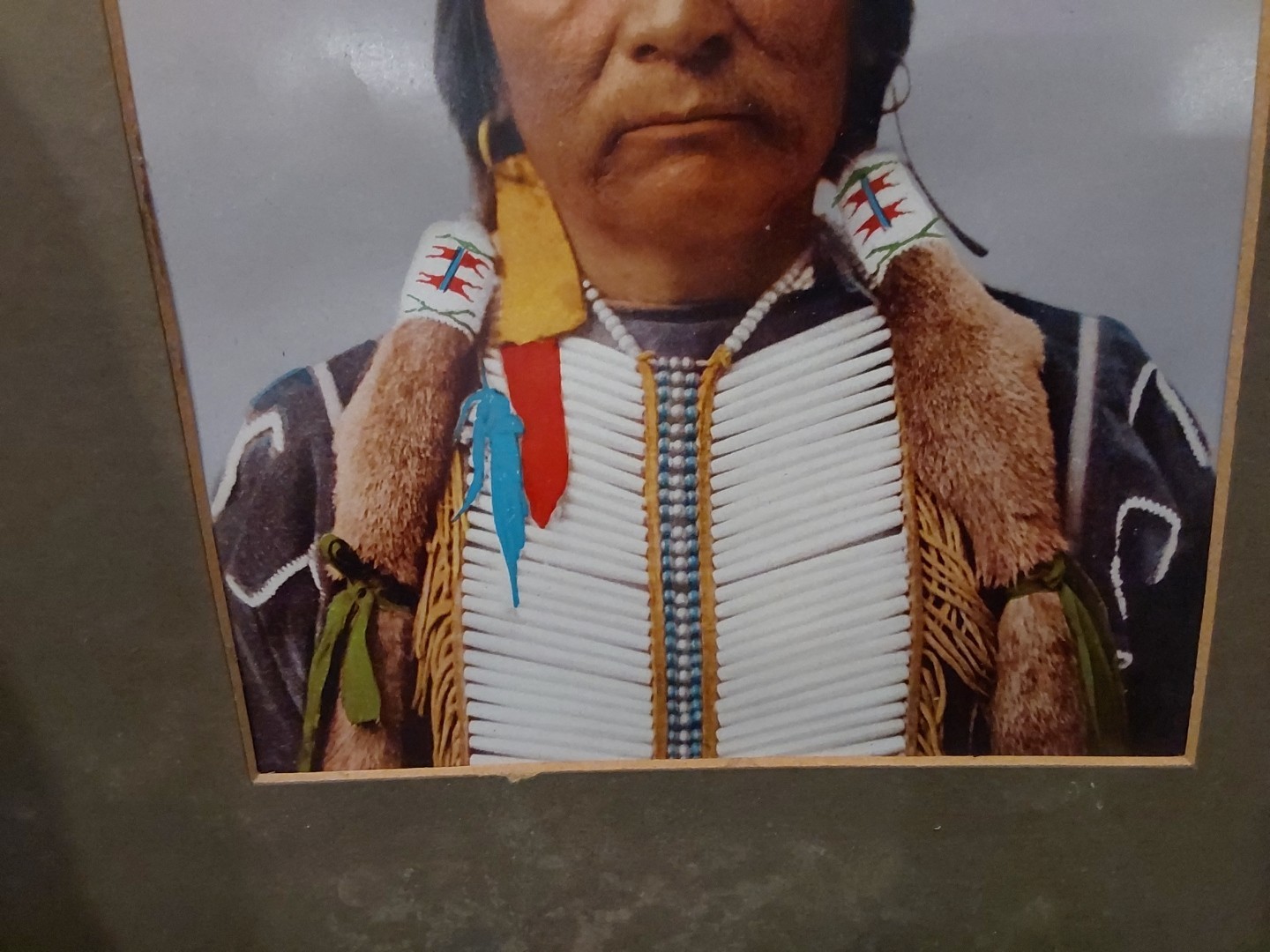 Native American Utes Chief Buckskin Charlie Photochrom Detroit Photographic Co.