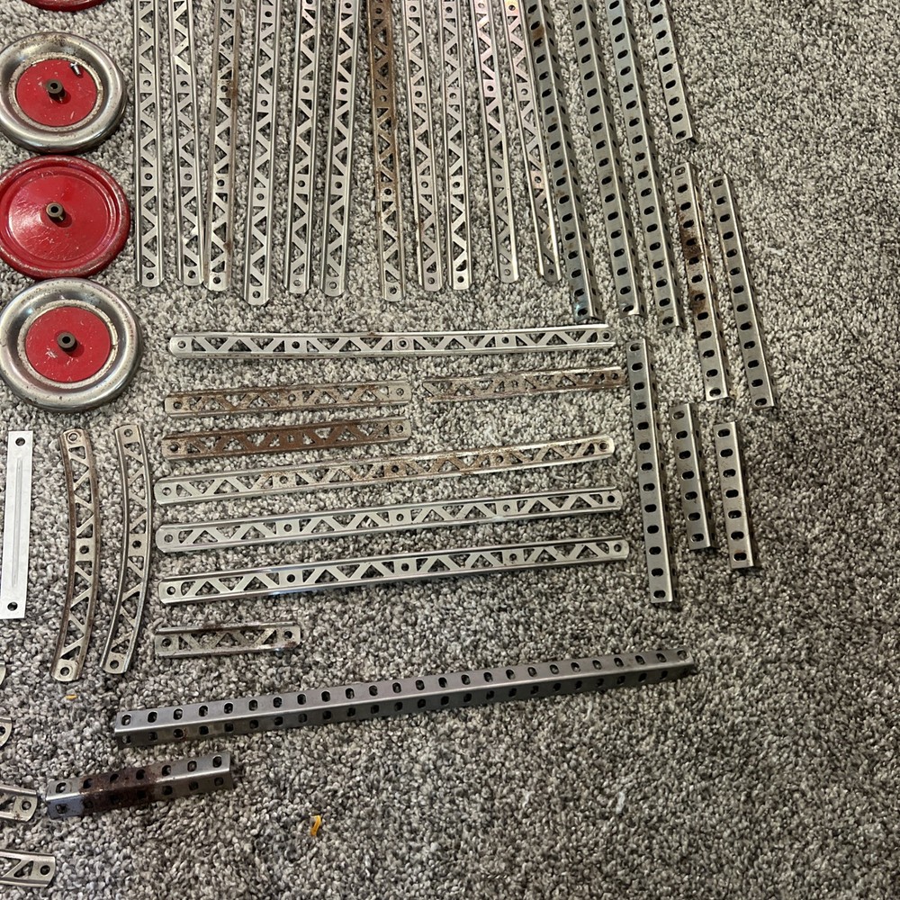 1930's A C Gilbert Erector Set With Manual