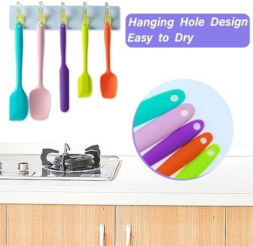 5 Piece Silicone Spatula Set Multicolor