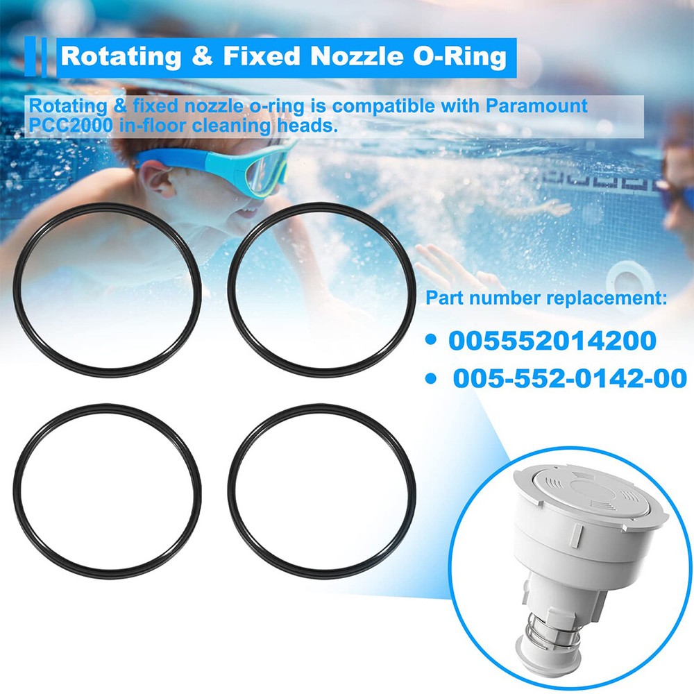 for Paramount Pool Cleaner Nozzle O-Ring (4-Pack) PCC2000 005-552-0142-00