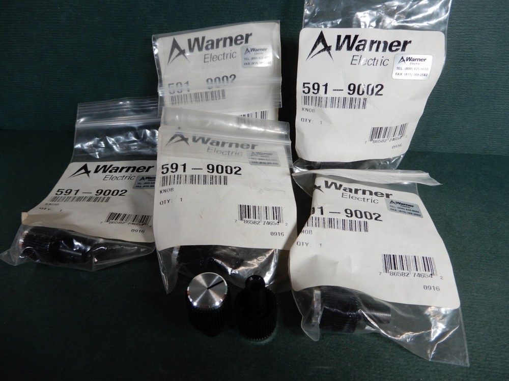 Warner 591-9002 Equipment Knobs Qty 7 NOS