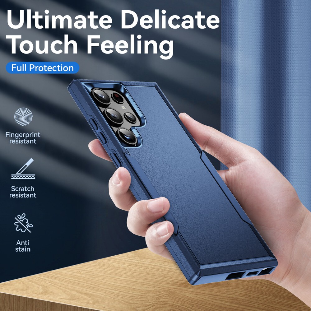 For Samsung Galaxy S24 Ultra/Plus Shockproof Case + Camera Lens/Screen Protector