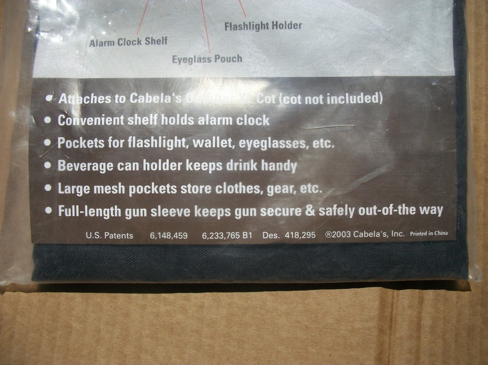 New Sealed 2003 Cabelas Cot-side Nightstand