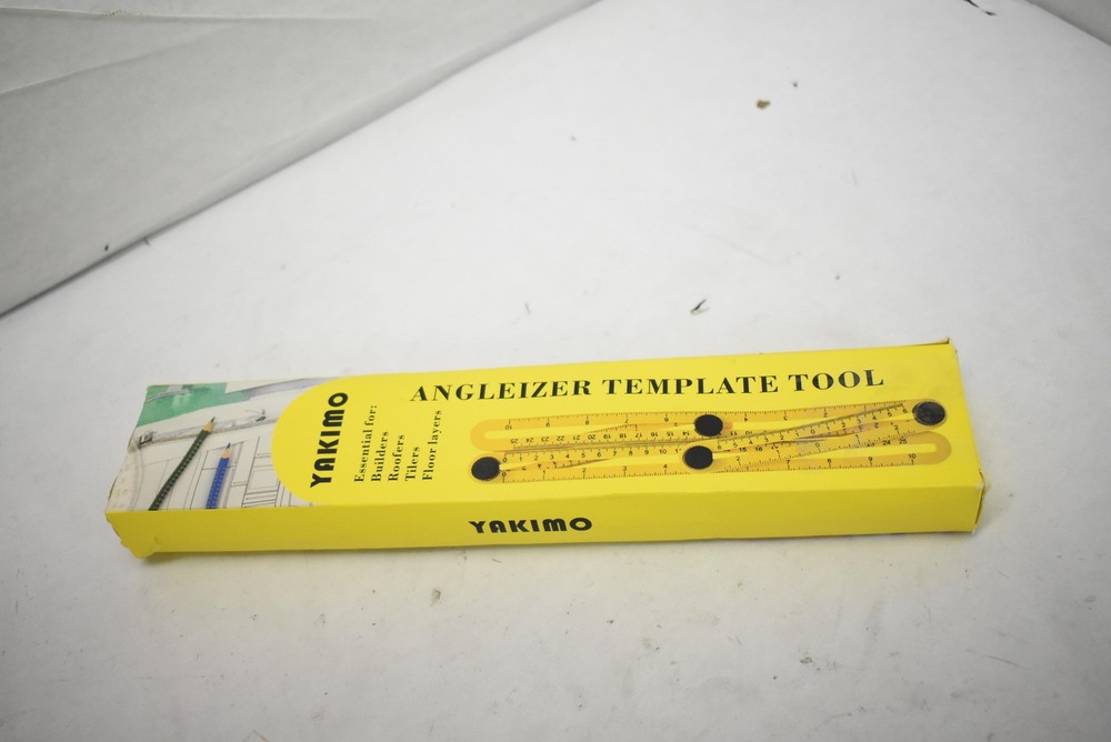 Yakimo Angleizer Template Multi Angle Measuring Ruler Tool W Level Case Yellow