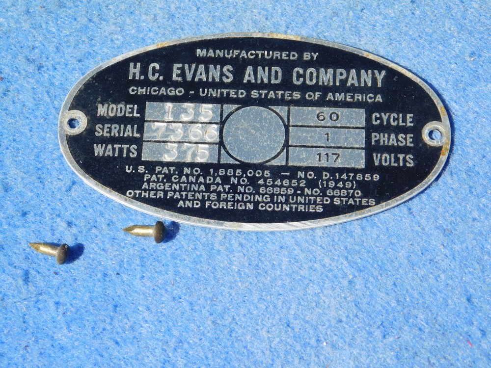 1949 Evans Constellation Cabinet Interior Trim Panel - Right