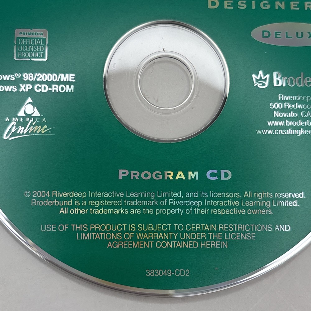 Broderbund Creating Keepsakes Scrapbook Designer Deluxe CD