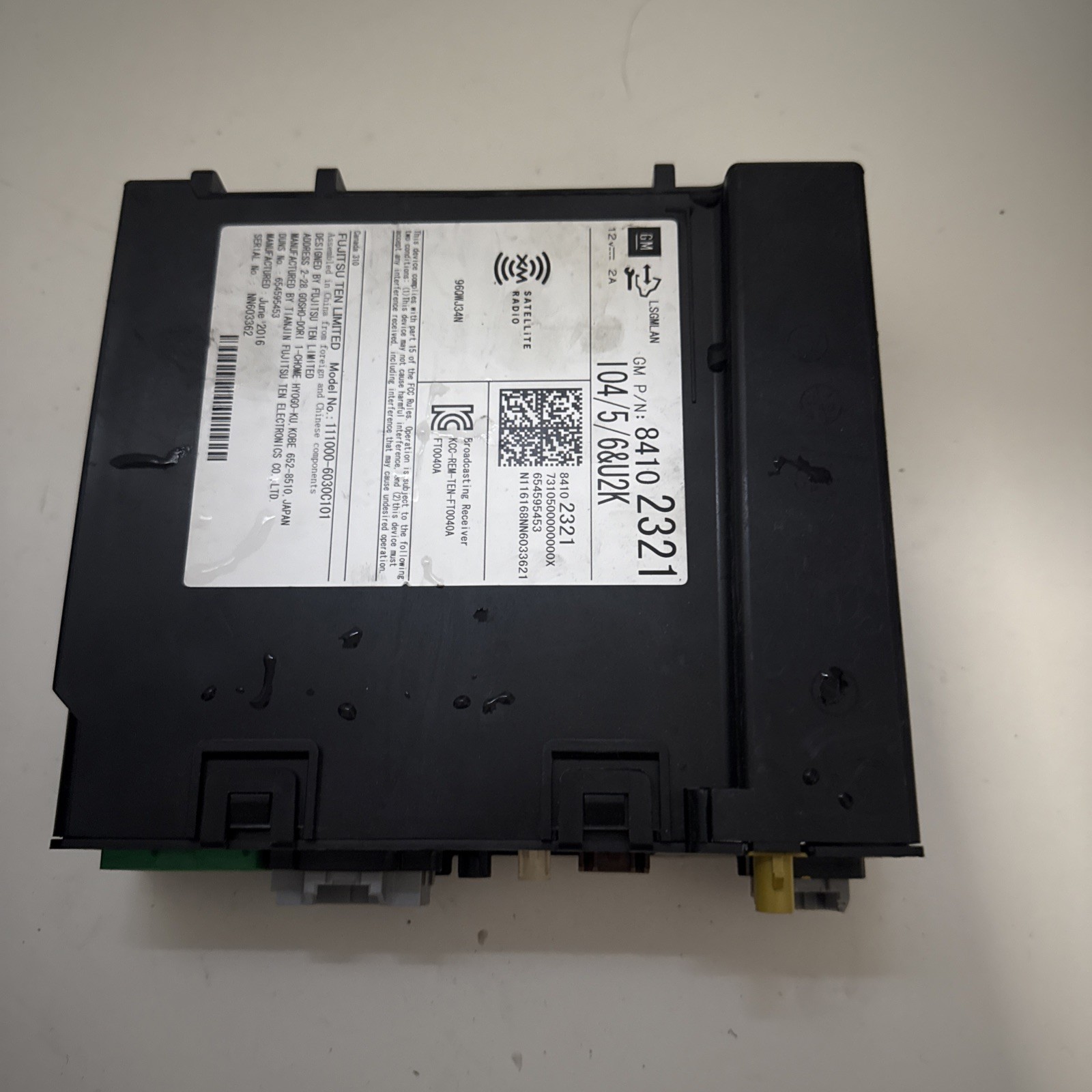 CONTROL PANEL OEM 17-18 CHEVROLET VOLT 1YR WRNTY 8410 2321