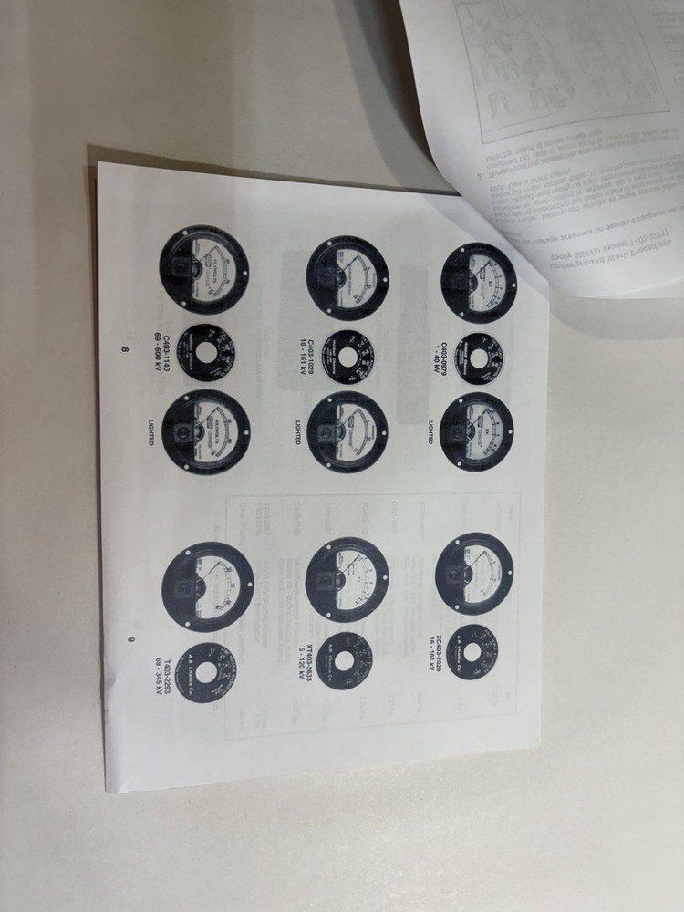 CHANCE Hubbell Multi-Range Voltage Indicator MRVI Tester Manual Guide Booklet
