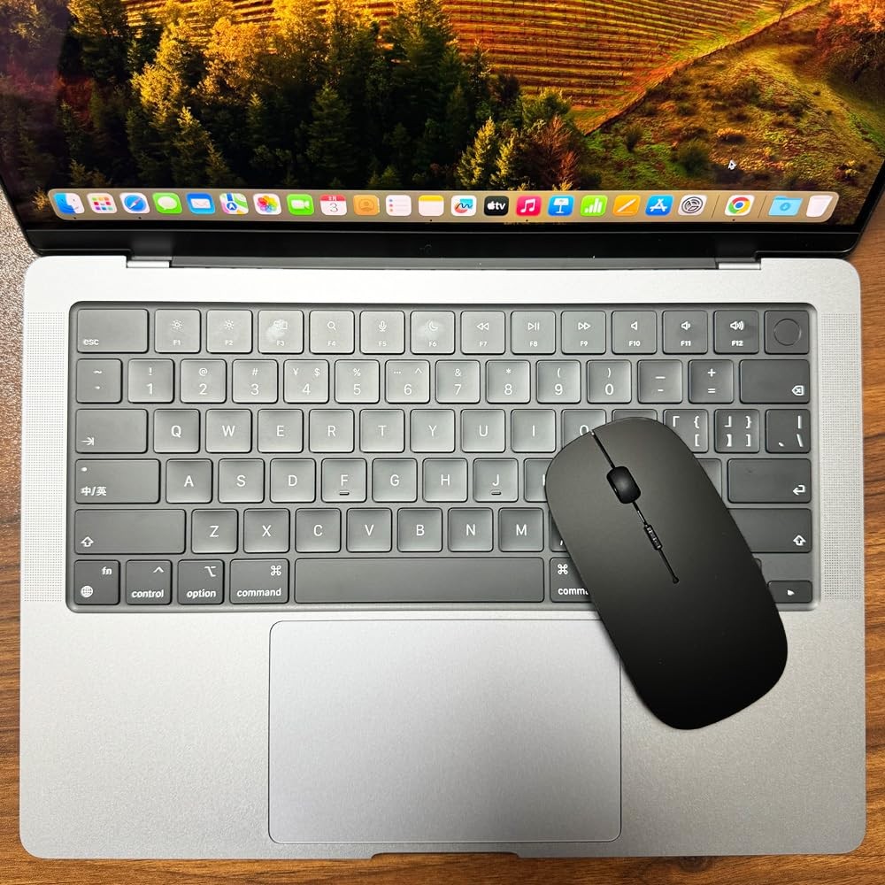 Rechargeable Bluetooth 5.2/3.0/Type-C/USB-2.4G Mouse for MacBook/MacBook air/...