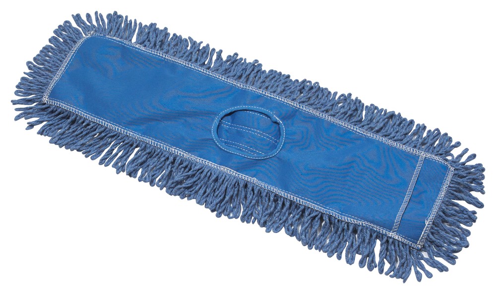 Dust Mop Refill, Cotton Blend, Blue, 24"x5" (12 Each)
