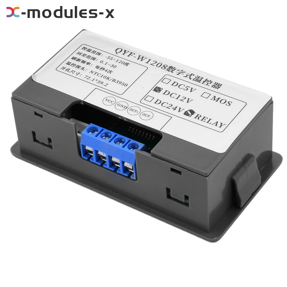 DC 12V 24V Microcomputer Digital Thermostat Temperature Controller QYF-W1208