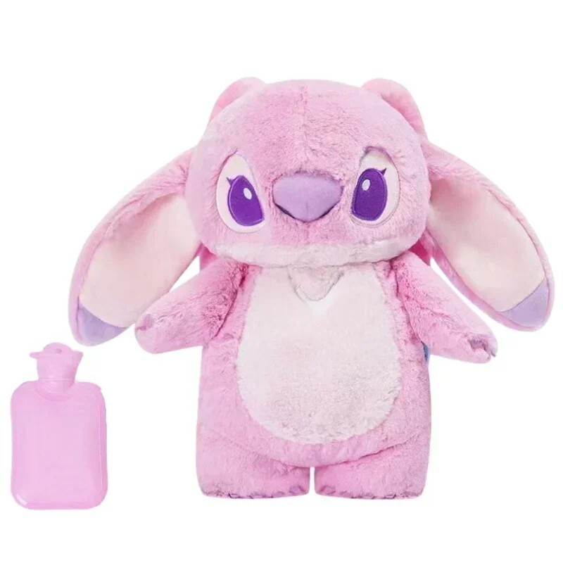 Stitch Angel Lotso Plush Hand Warm Bottle Hot Water Bottles Kawaii Soft Winter