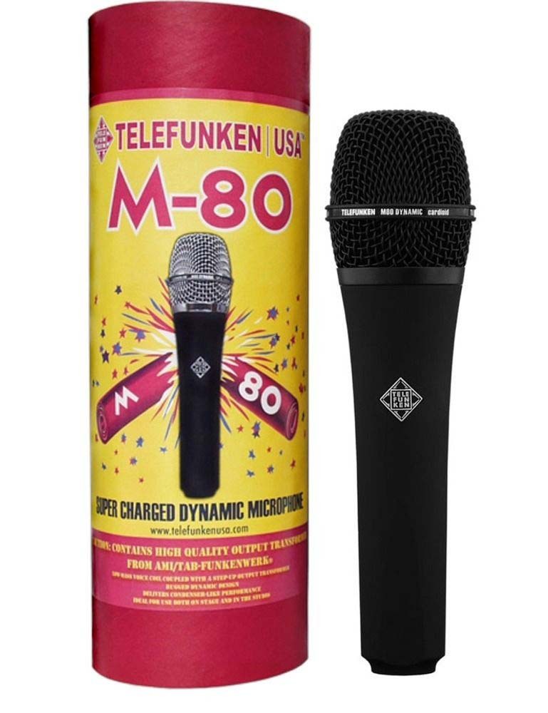 Telefunken M80 Dynamic Microphone (Black) U.S. Authorized Dealer