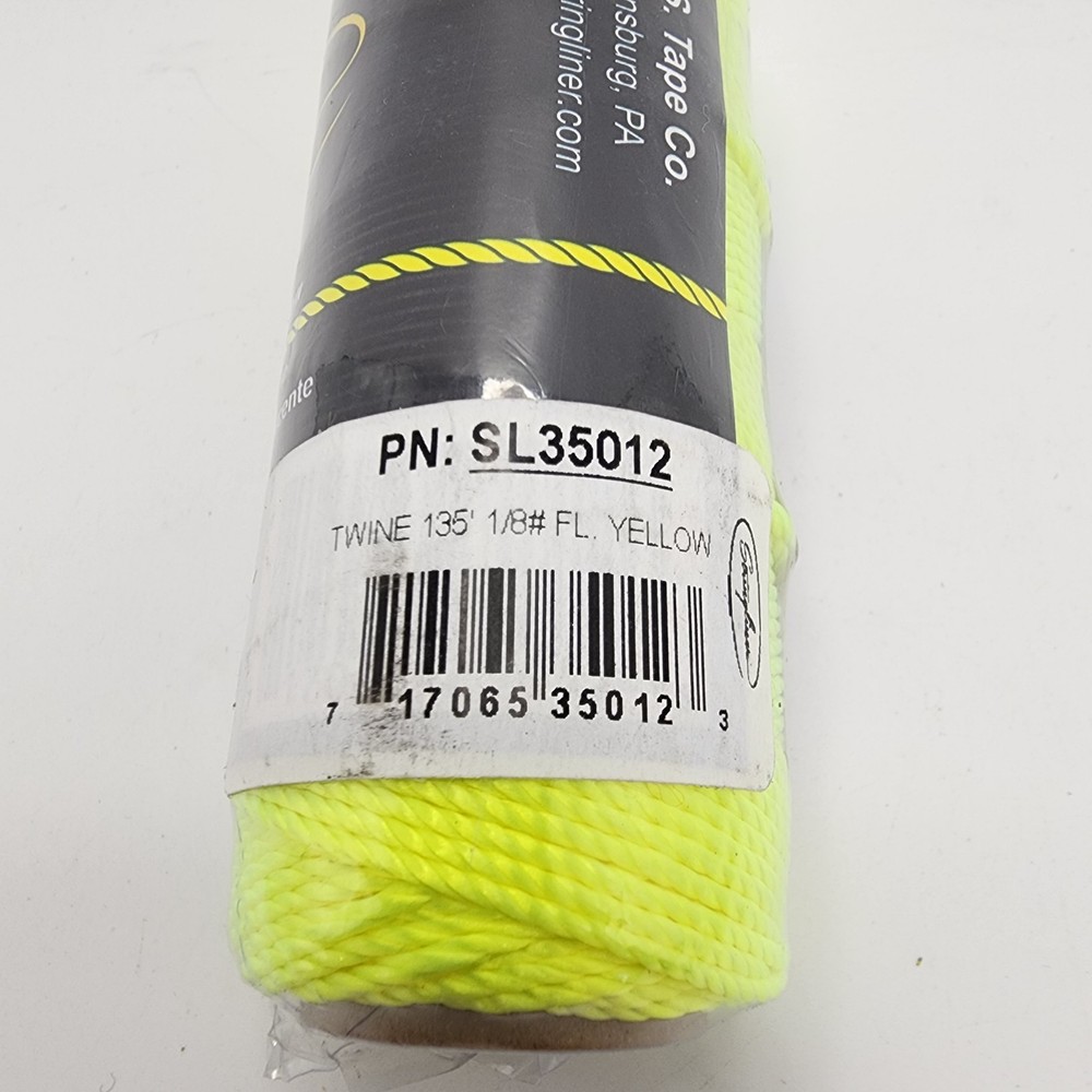 Stringliner Twisted Mason Line - Fluorescent Yellow 135'