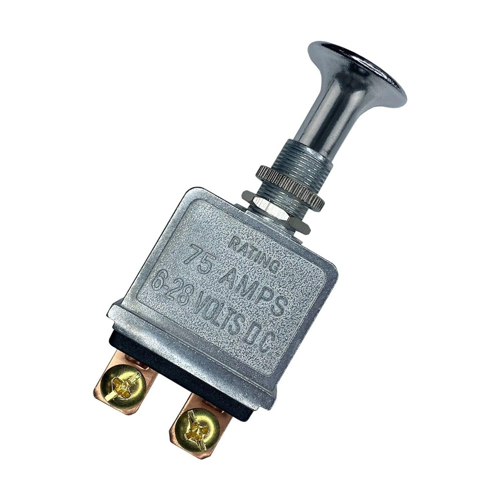 Heavy Duty 75A Push Pull Switch 6-28V DC 12 Volt 75A SPST, 2 Position On-Off, Ch