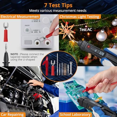 3 in 1 Pen Type Multimeter with Phase Sequence Detection 6000 Counts Digital