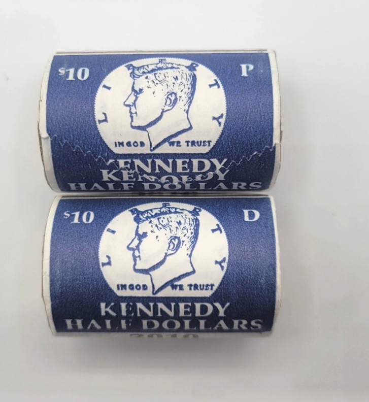 2010 P & D KENNEDY UNOPENED UNCIRCULATED U.S MINT ROLLS