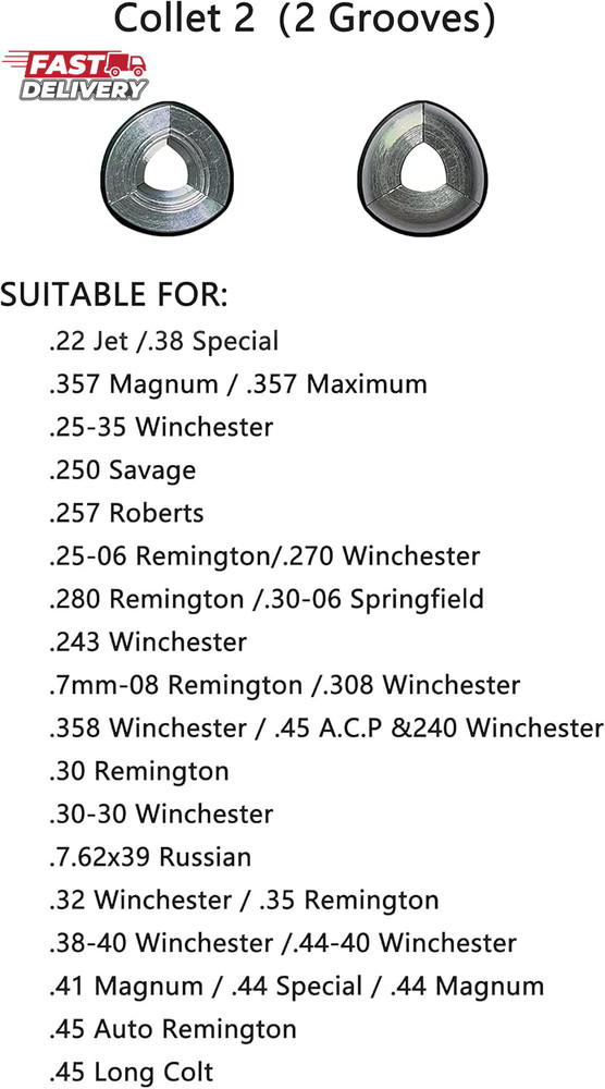 Aluminum Different Expandable Bullet Puller Collets