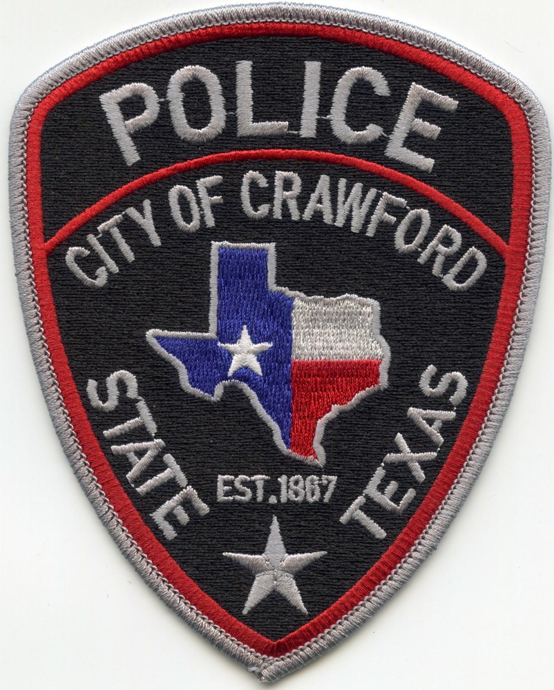 CRAWFORD TEXAS POLICE PATCH