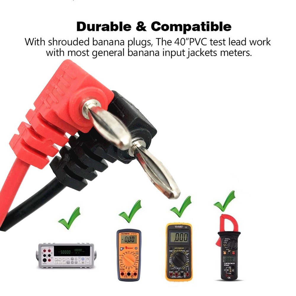 LCD Digital MULTIMETER Voltmeter Ammeter Ohmmeter Volt AC DC Tester Leads Meter