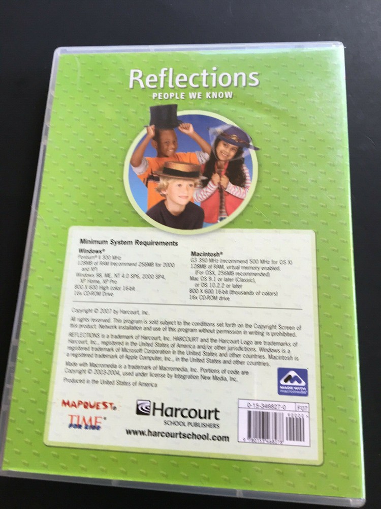 Reflections: People We Know Grade 2 Student Edition On CD-ROM PC MAC NEW