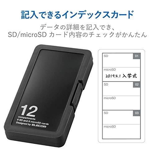 Memory card case SD case black CMC-SDCPP12BK
