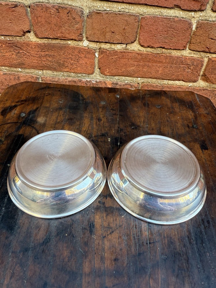 W & S Blackington Silver Plate Candle Holders or Coasters Set of 2 4 Inch