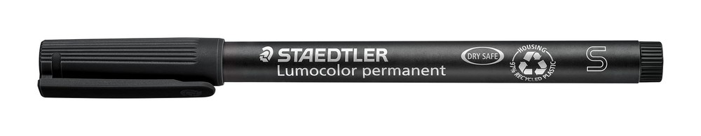 Lumocolor Permanent Marker Pen 0.4mm Refillable Black 313-9