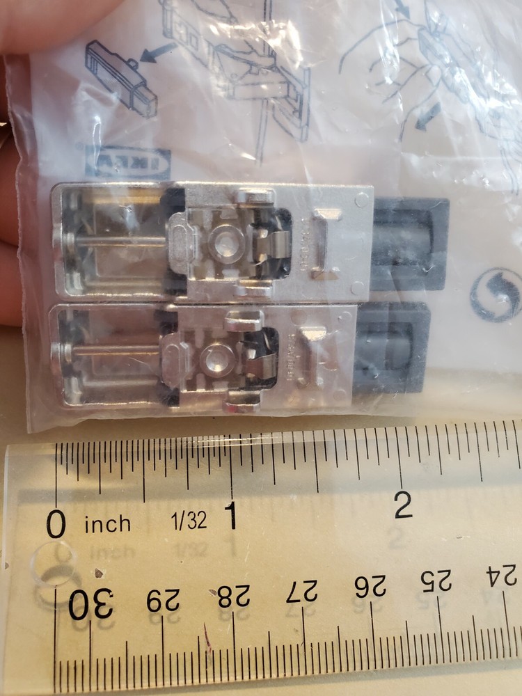 IKEA UTRUSTA UTRUSTA Door Hinge Damper Soft Close 153 Degrees 1 3/4"- 2 1/4"