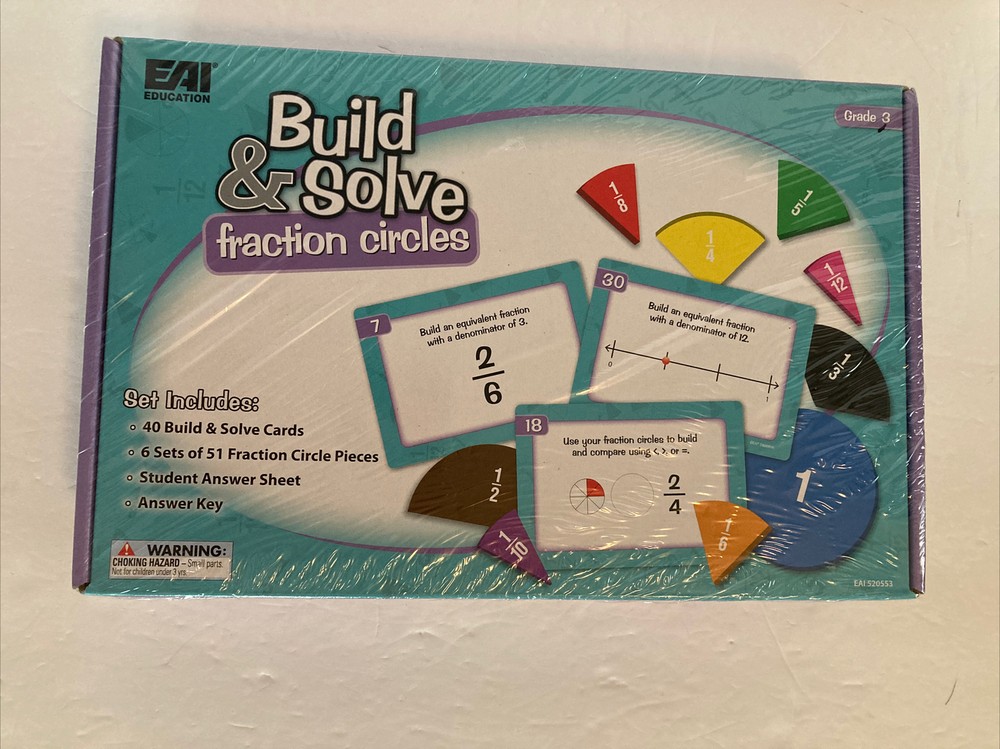 EAI Education Math Build & Solve fraction circles Grade 3