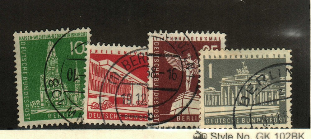 Germany #9N126, 9N128-9, 9N135 used Berlin