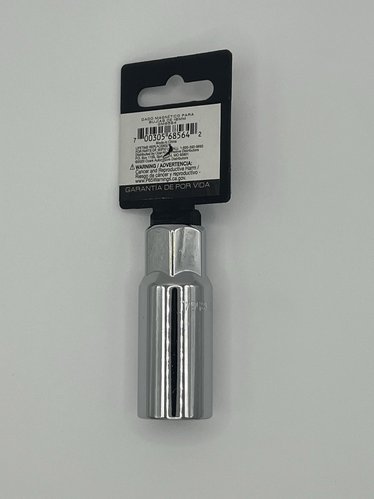 Power Torque 3/8” Drive 18mm 6-Point Magnetic Spark Plug Socket GM8564