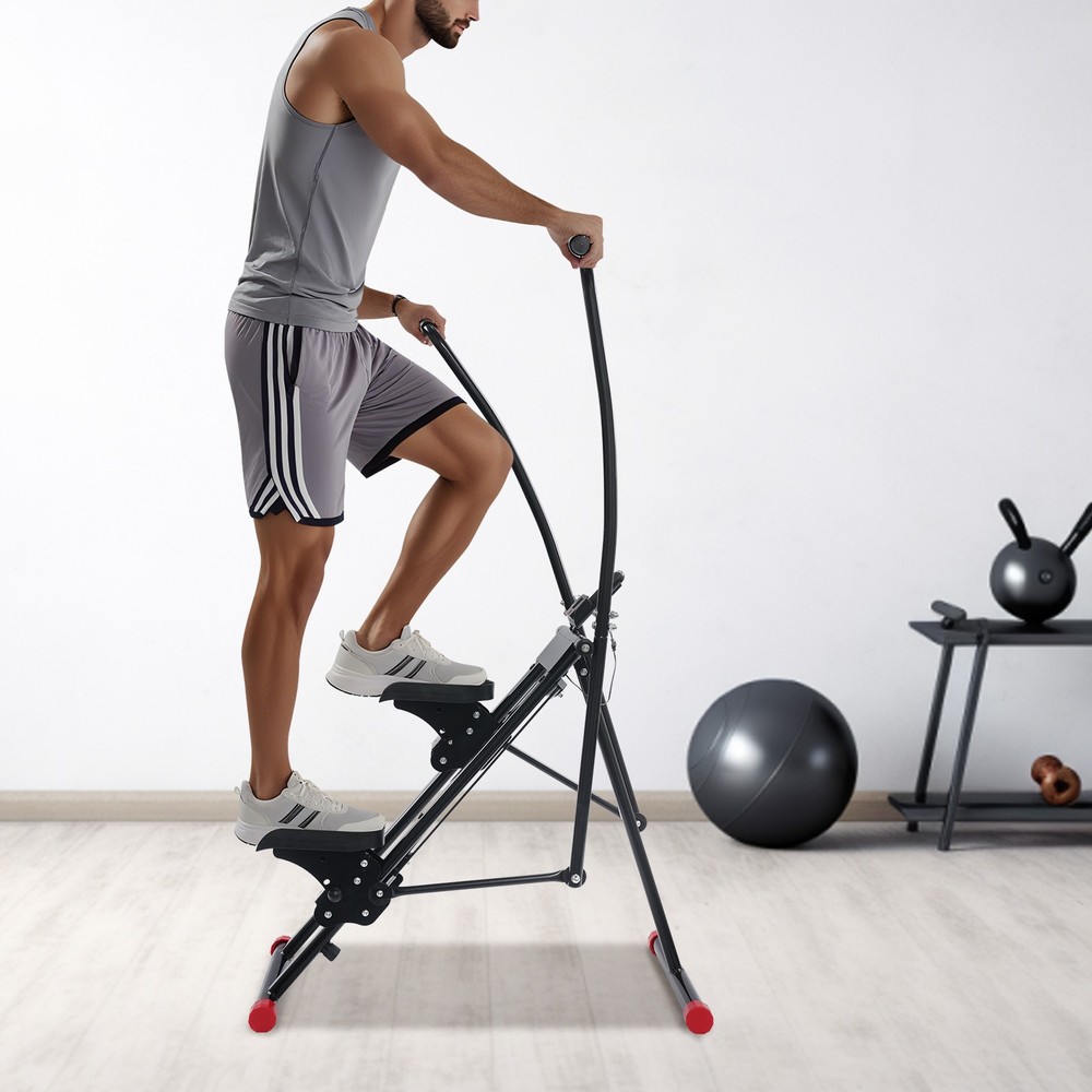 Compact Stair Stepper with 3 Adjustable Angles for Full-Body Home Workout