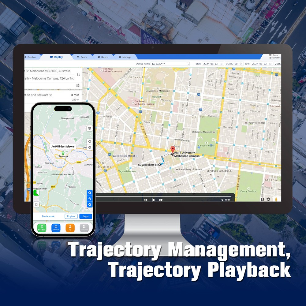 GPS Tracker Real-Time GPS Tracking Device for Vehicles Instant Alerts