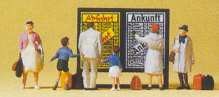 Preiser 79145 N Scale Passengers -- Checking Schedule