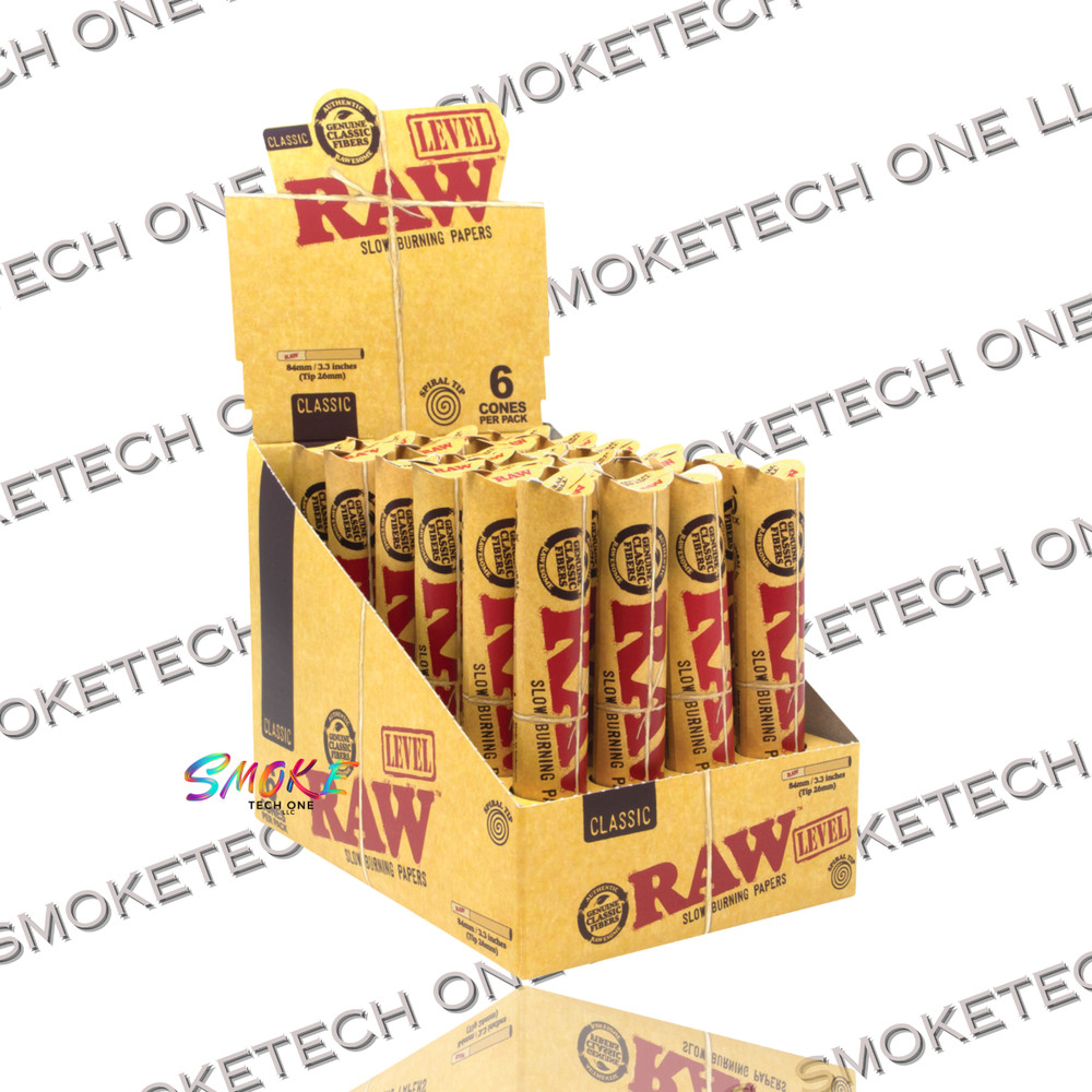 Raw Classic Cone - Level - 24pks per display