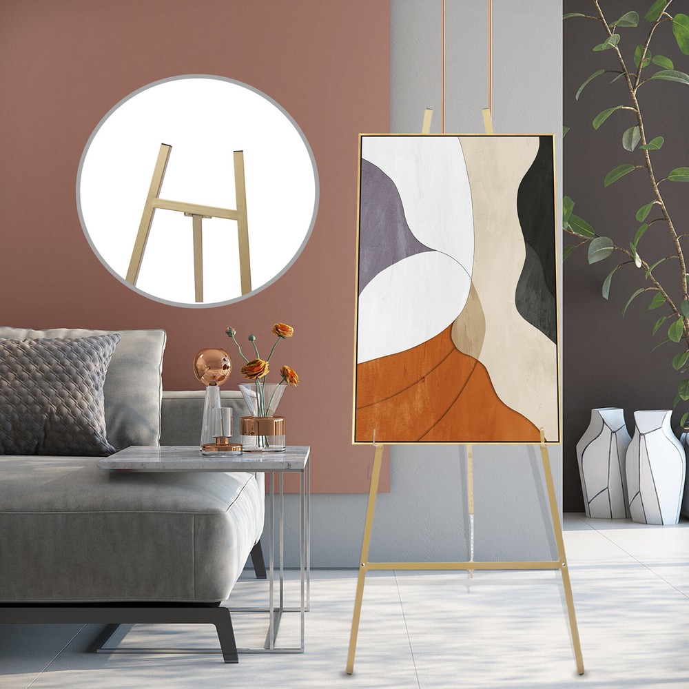 2pack Gold Wedding Easel Stand Drawing Poster Display Adjustable Angle Height