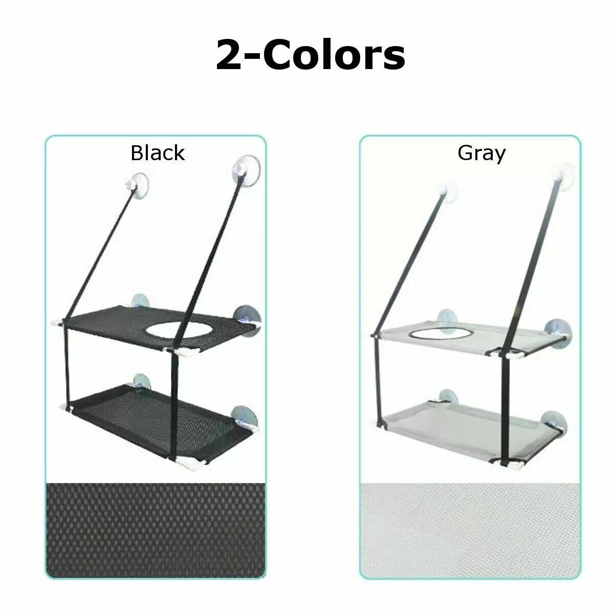 Cat Window Perch 2 Layer Cat Window Hammock Sleeping Hanging Beds Mount Stack