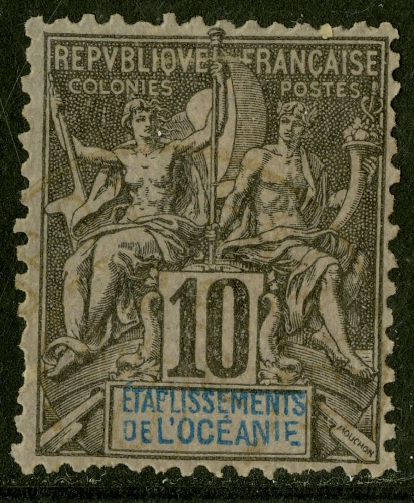 French Polynesia  1892-1907   Scott #  6   USED