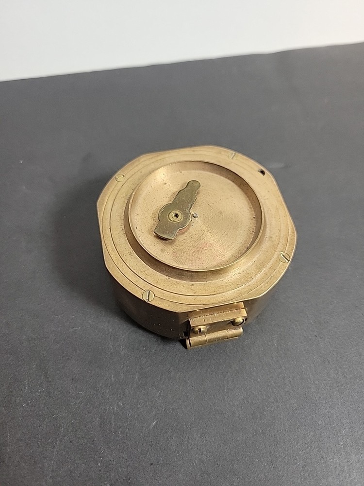 Natural Sine India Solid Brass Compass Ship Naval Nautical Collectors