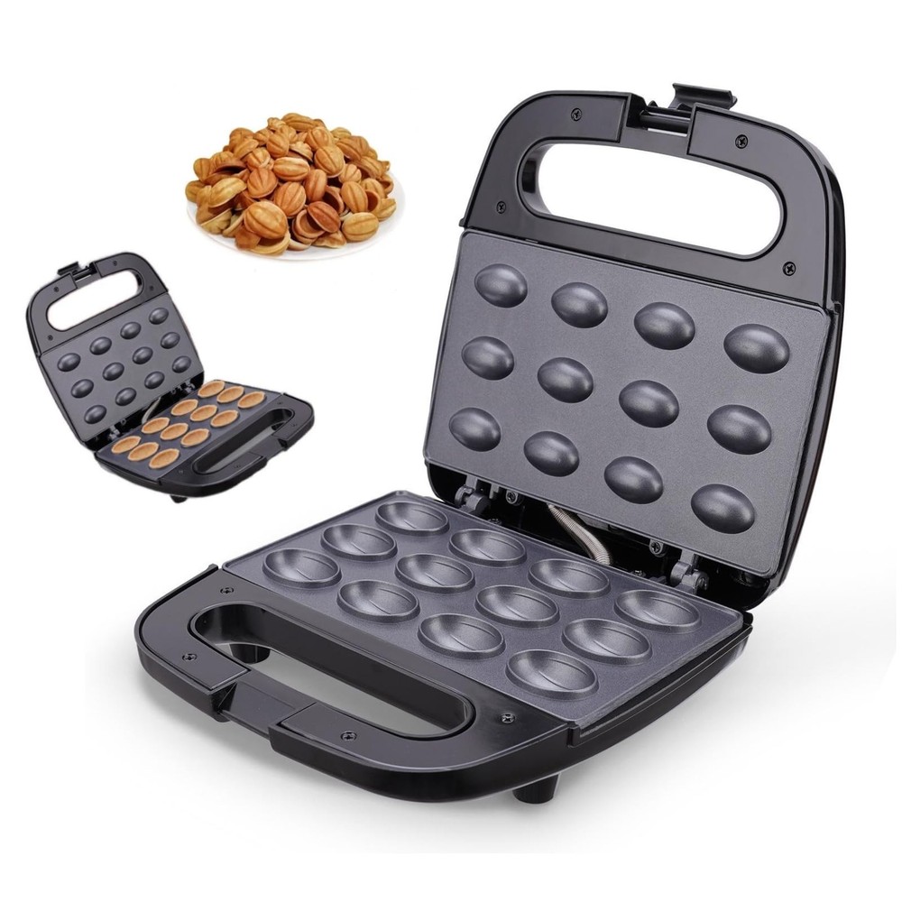 Walnut Cookie Maker 12 Holes Mold Maker Electric Walnut Cake Maker Mini Nut W...