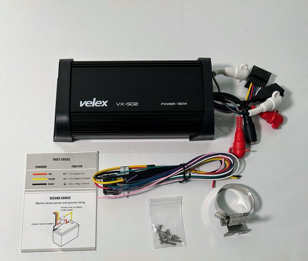 Water Resistant Bluetooth 4 Channel Class A/B Amplifier Media Stereo (Read)