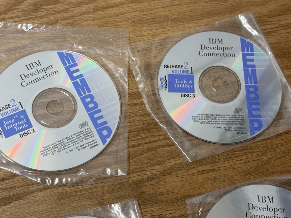 IBM Developer Connection NEW CD MEMBER Release 2 1997 Toolkits Software