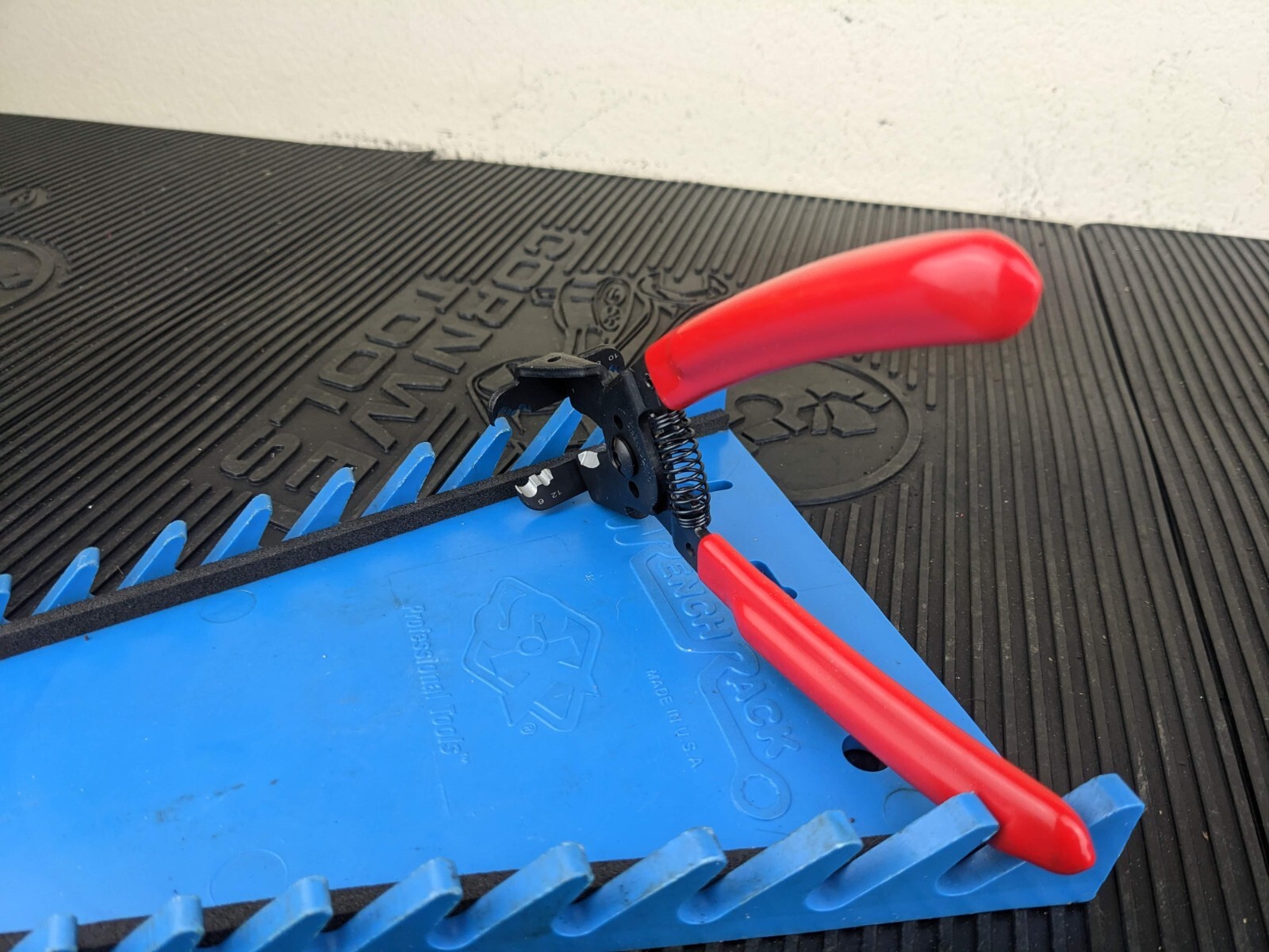 #bf266 Snap-on Tools USA RED Soft Grip 7" Inline Wire Stripper / Cutter PWCHHD7