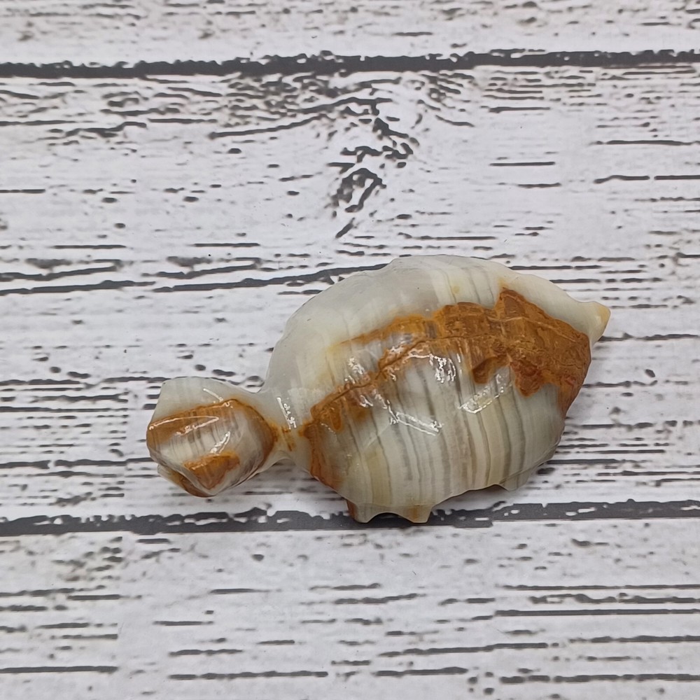HAND CARVED MEXICAN AGATE TURTLE