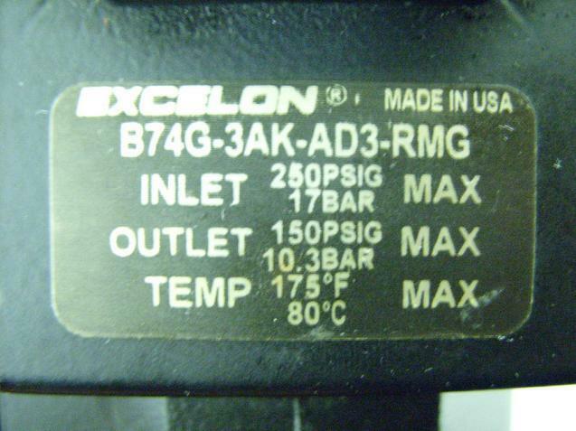 Norgren Regulator B74G-3AK-AD3-RMG