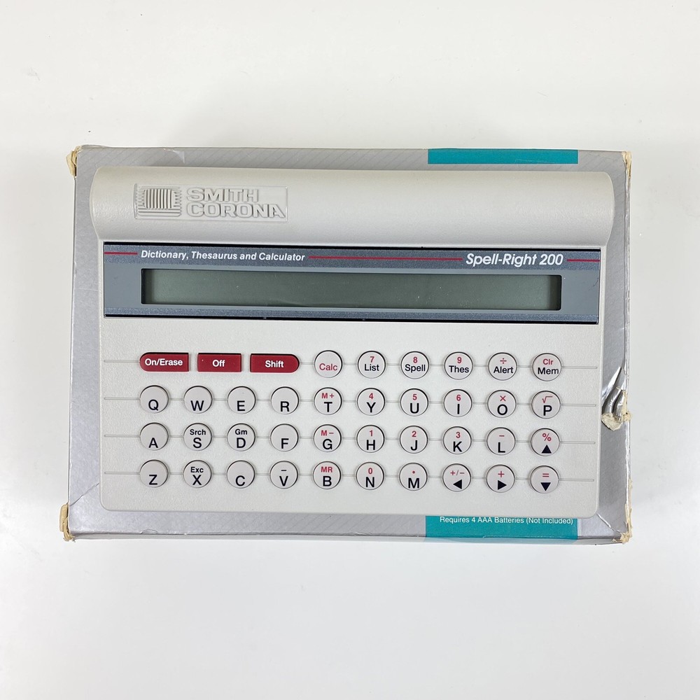 Smith Corona Spell-Right A 40-Character Display Electronic Dictionary
