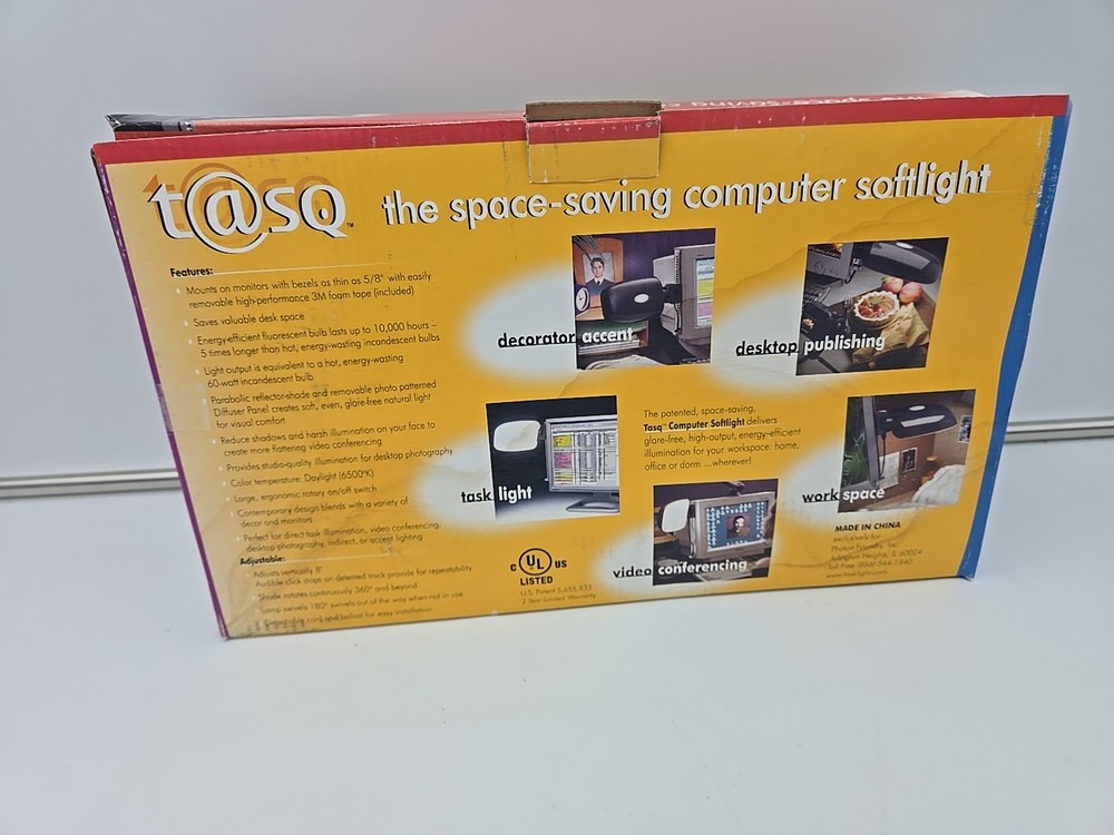 TASQ Space Saving Computer Softlight NEW IN BOX Great Condition