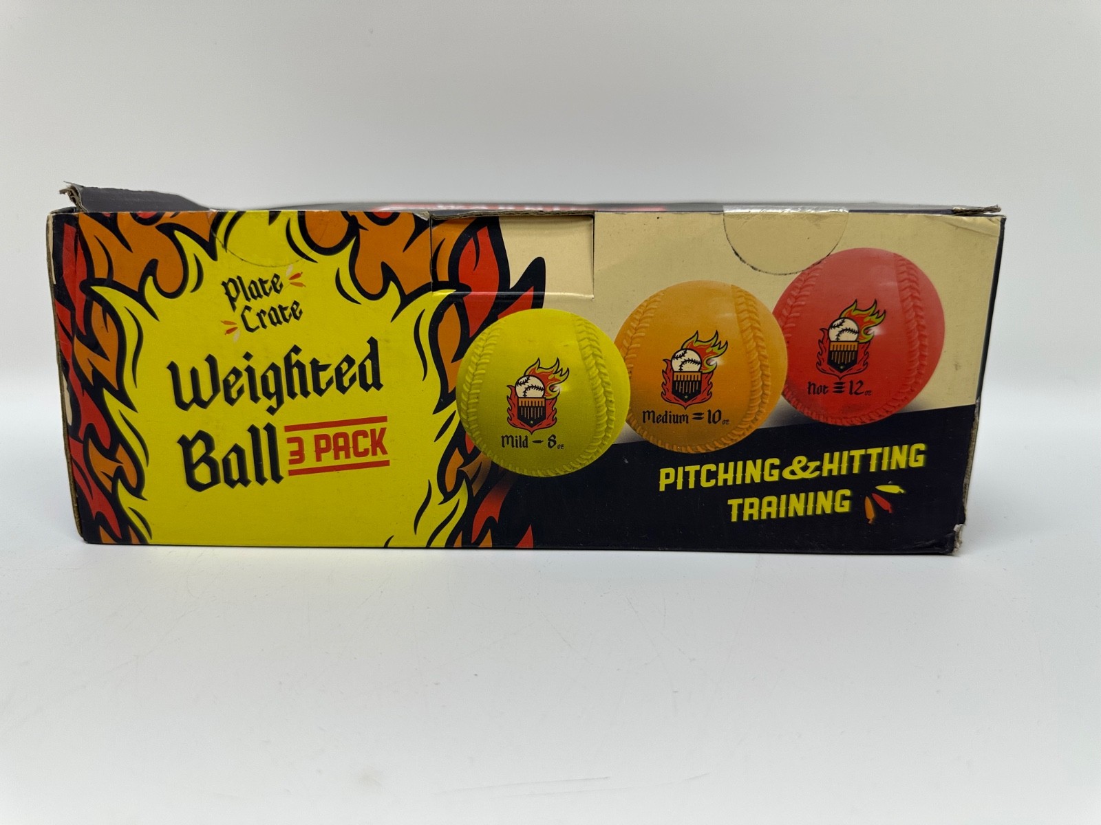 Plate Crate Weighted Baseball Training Balls 8 10 12 Oz.