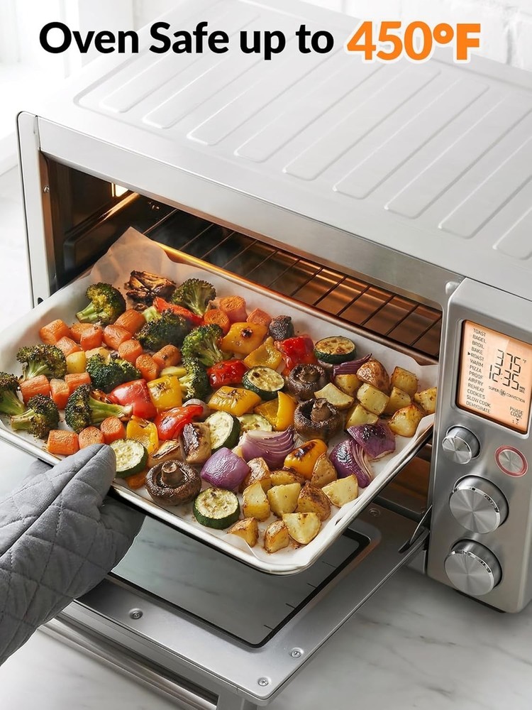 Versatile 8x12 Inch Parchment Paper, 200 Non-Stick Baking Sheets for All Needs